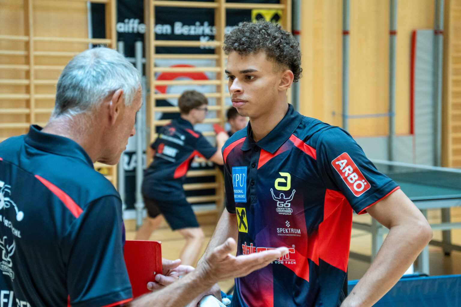Manfred Pfluger und Juan Rodriguez. Foto: TTC Raiba Kirchbichl